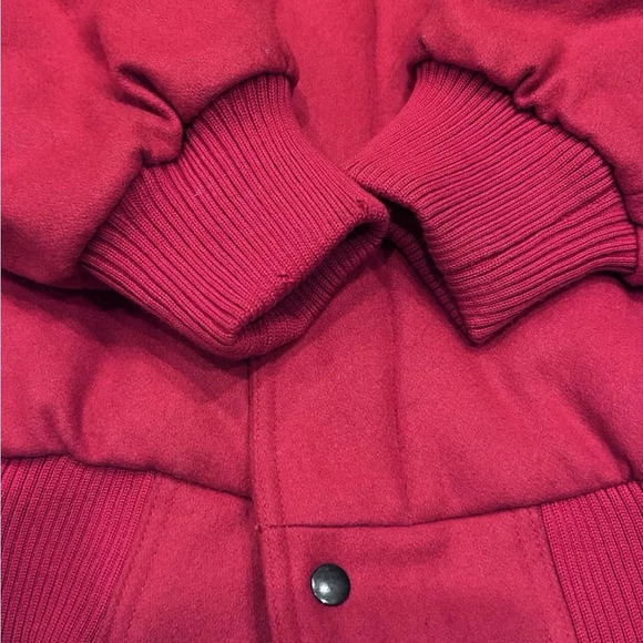 Vintage Members Only red wool Bomber jacket size 47L - Picture 6 of 10